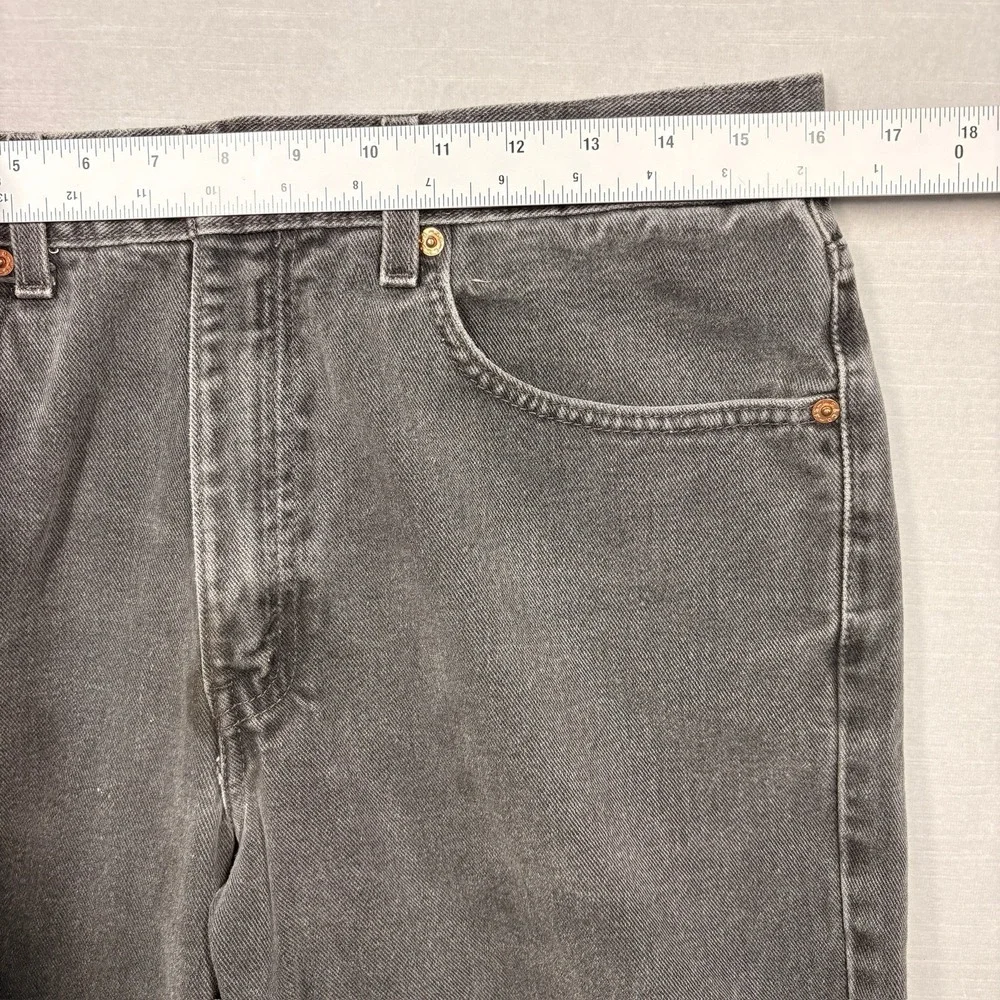 Levis 550 Jeans‎ Mens 34x32 Black Denim Relaxed Fit Y2K Baggy Grunge Stained